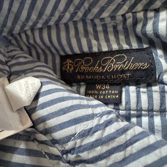 Brooks Brothers light blue Bermuda chino shorts NWOT 34 - Picture 2 of 11
